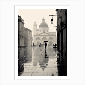 Dubrovnik, Croatia, Mediterranean Black And White Photography Analogue 3 Art Print