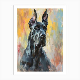 Great Dane Acrylic Painting 8 Art Print