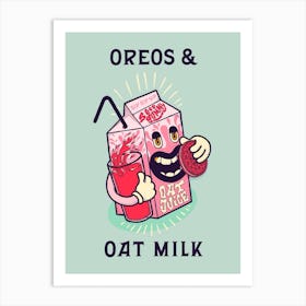 Oreos and Oat Milk Art Print