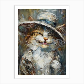 Cat In A Hat 5 Art Print