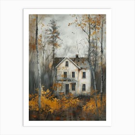 Old House In The Woods 1 Art Print