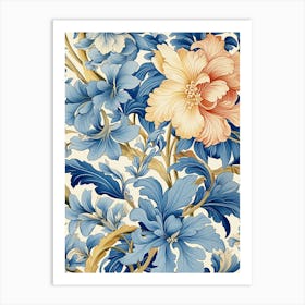 Floral Wallpaper 319 Art Print