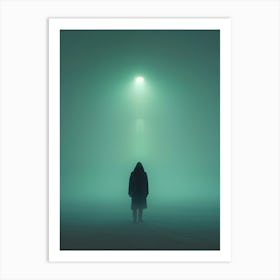 Alone in the Deep Fog | The Art of Solitude Art Print