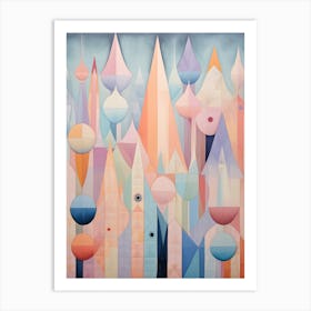 Whimsical Abstract Geometric Shapes 9 Art Print