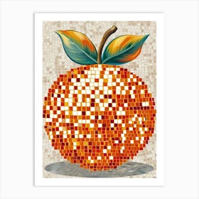 Orange Mosaic 2 Art Print