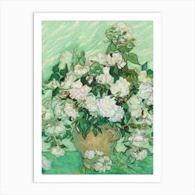 Roses by Vincent van Gogh, 1890 Art Print