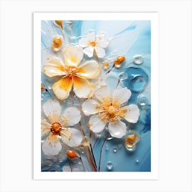 Flowers In Water 2 Art Print