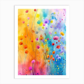 Colorful Flowers 1 Art Print