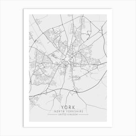 York City Map Art Print