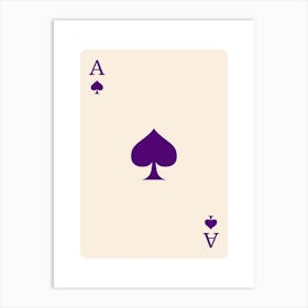 Ace Of Spades 19 Art Print