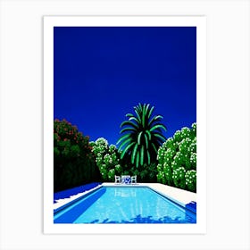 Hiroshi Nagai - Landscape, Swimming Pool Art Print