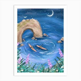 Ocean Kayakers Art Print