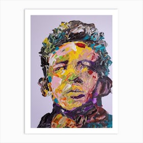 James Dean Abstract Portrait Art Print