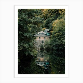 Reflection In The Forest In Bohemian Switzerland Art Print