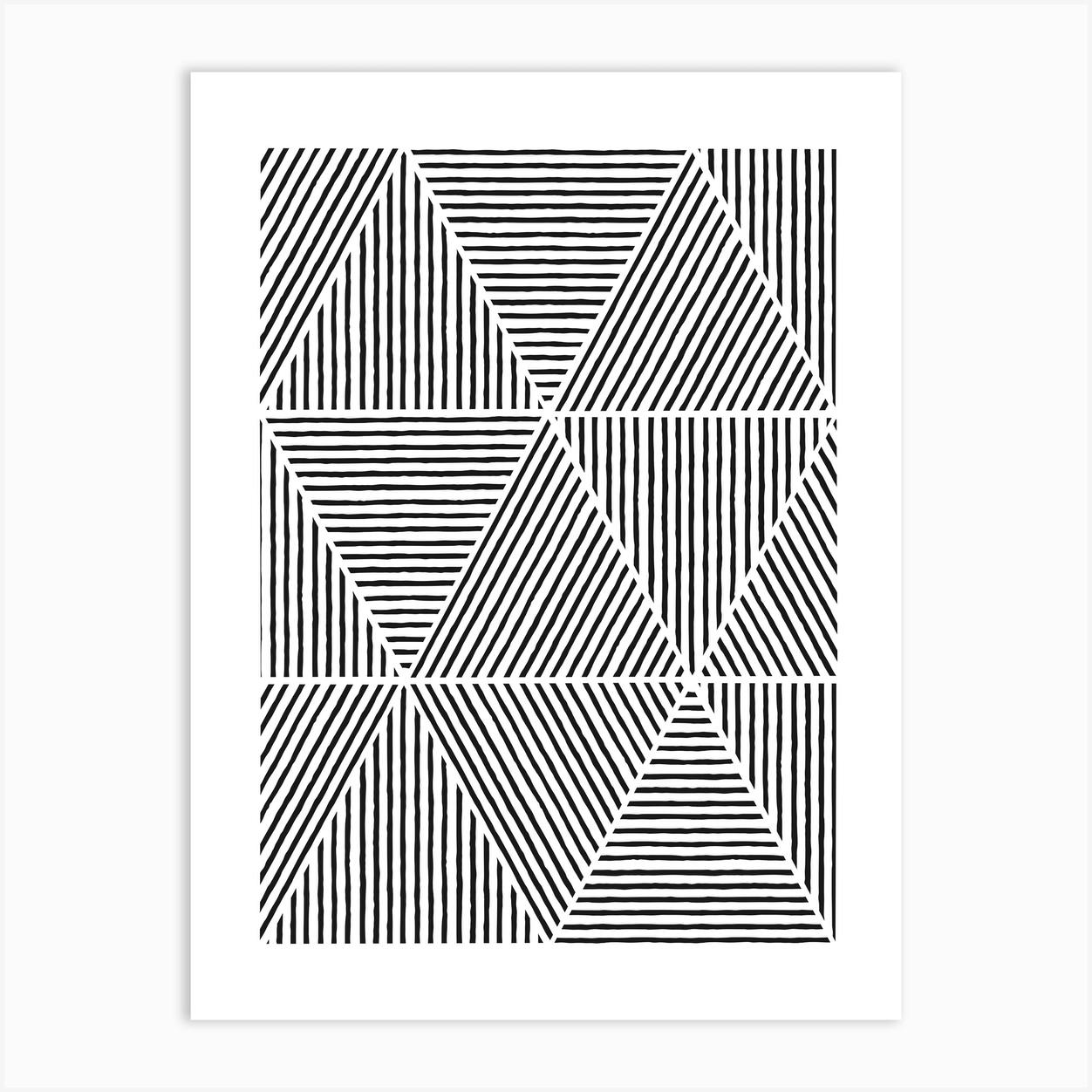 Tranh treo tường | Tranh Abstract Line Art Printable Sketch, Two Face Line  Art Print, One
