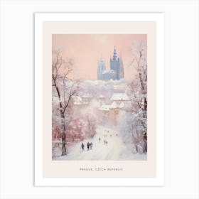 Dreamy Winter Painting Poster Prague Czech Republic 3 Art Print