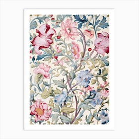 Floral Wallpaper 133 Art Print