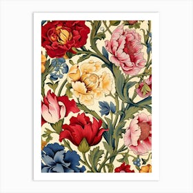 Floral Pattern 110 Art Print