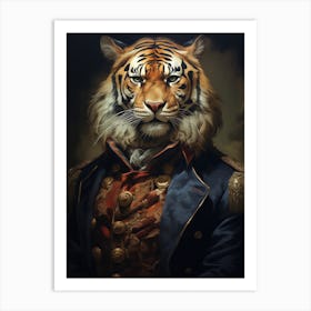 Tiger In Uniform Art Print