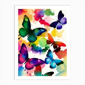 Colorful Butterflies 177 Art Print