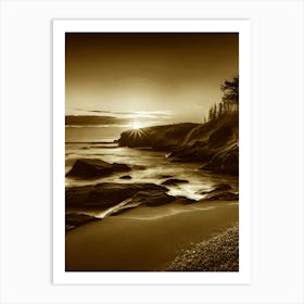 Sunset At The Beach 648 Art Print