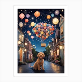 Labradoodle Dream Art Print