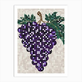 Grape Mosaic Art Print