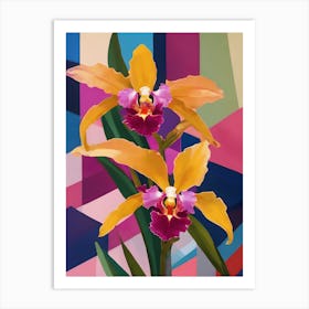 Odontoglossum Orchids Abstract 1 Art Print