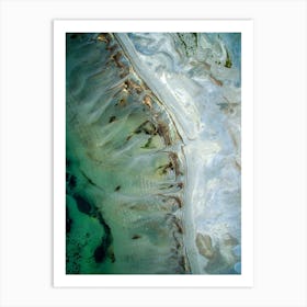 Aerial View Of A Beach Art Print