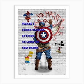 Captain America Art Print