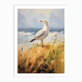 Bird Painting Seagull 4 Art Print