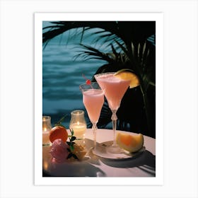 Cocktail At The Beach Art Print