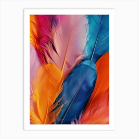 Colorful Feathers 10 Art Print