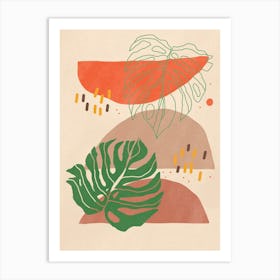 Tropical Leaves Art Print