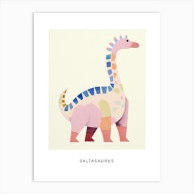 Nursery Dinosaur Art Saltasaurus 3 Poster Art Print
