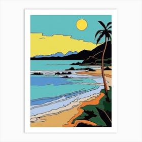Minimal Design Style Of Seychelles 8 Art Print