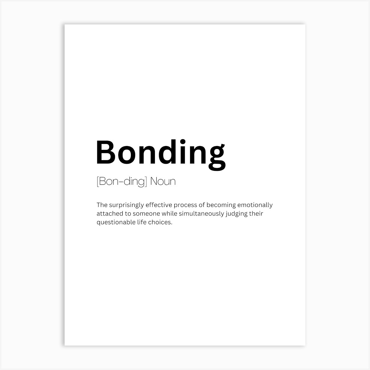 Bonding Definition Meaning 1 Affiche