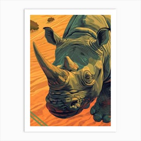 Rhinoceros 10 Art Print