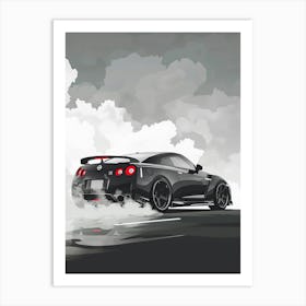 Nissan Gtr Art Print