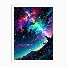 Starry Night Sky 25 Art Print