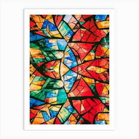 Stained Glass Background Art Print