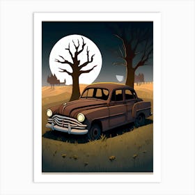 Car In The Woods 1 Art Print