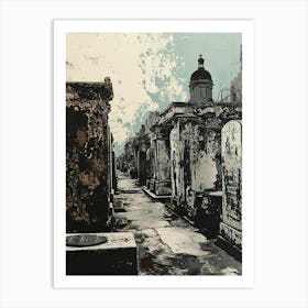 St Louis Cemetery No 1 Painting 3 Art Print