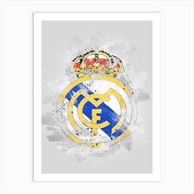 Real Madrid 3 Art Print