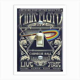 Pink Floyd 1972 Carnegie Hall Art Print