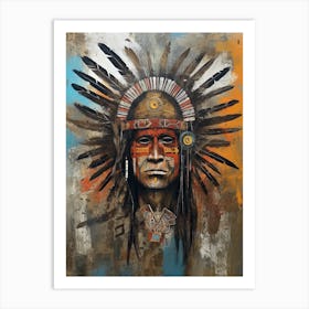 Soulful Strokes: Native American Craftsmanship Art Print