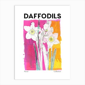 Daffodils Floral Collection Botanical Flower Market Art Print