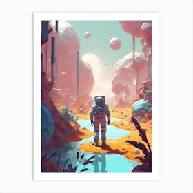 Space Landscape 4 Art Print