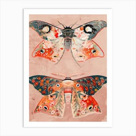 Butterfly Symphony William Morris Style 1 Art Print
