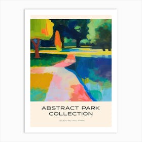 Abstract Park Collection Poster Buen Retiro Park Buenos Aires 4 Art Print